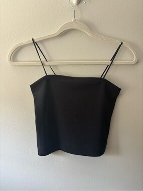 American Eagle Black Ribbed Cami